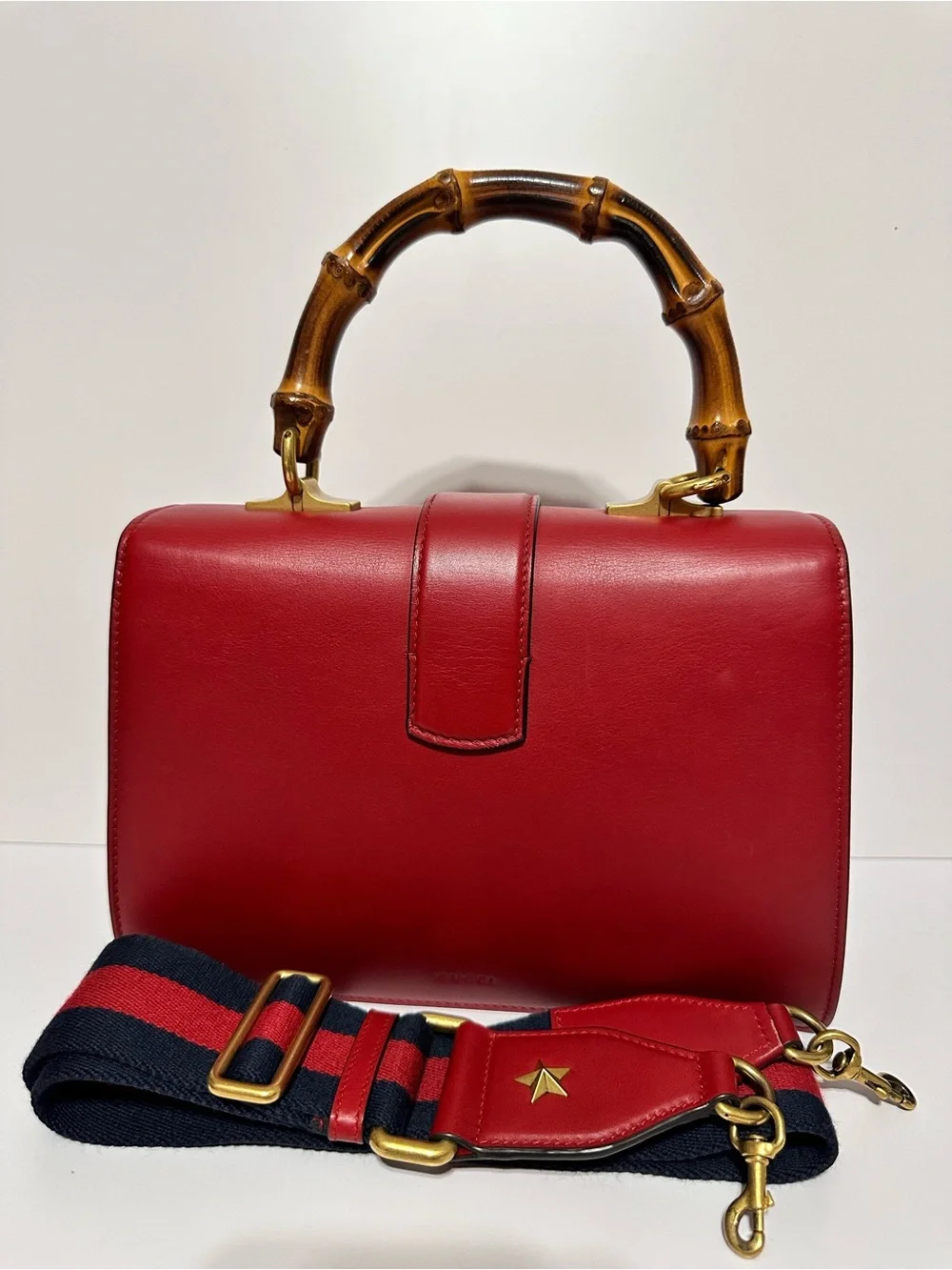 Gucci ❤️🌟 Dionysus Bamboo Top Handle with Long Strap ⭐️